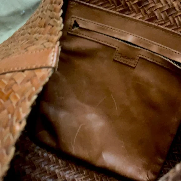 MADEWELL Transport Tote Woven Leather Edition Burnished Caramel - Picture 8 of 8